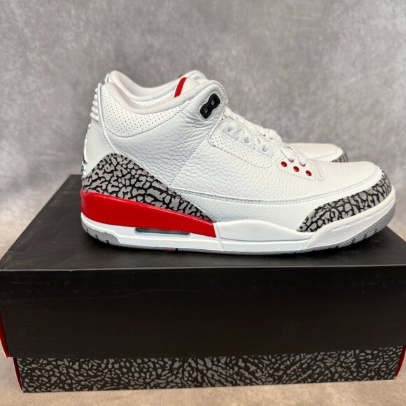 Air Jordan 3 Retro – White / Fire Red / Cement Grey / Black (Men’s Size 9) main image 4